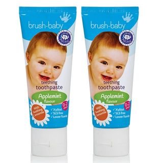 【英國brush-baby】寶寶木糖醇牙膏(天然洋甘菊/50ml)×2