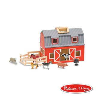 【美國瑪莉莎 Melissa & Doug 】小折原木娃娃屋, 歡樂穀倉