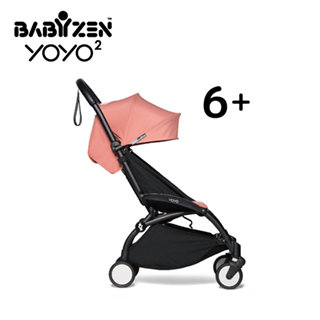 【BABYZEN】YOYO2 嬰兒手推車6+(黑色車架)