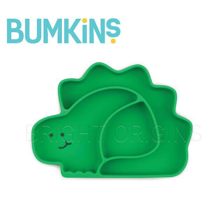 美國 Bumkins 矽膠餐盤(恐龍)