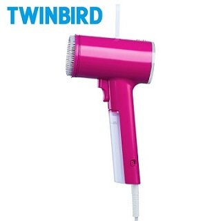 【日本TWINBIRD】美型蒸氣掛燙機-桃紅(TB-G006TWP)
