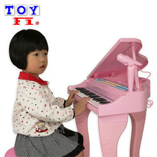 【Toy F1】天籟之音 ~ 高質感多功能三角造型 37鍵兒童電子鋼琴【附麥克風】