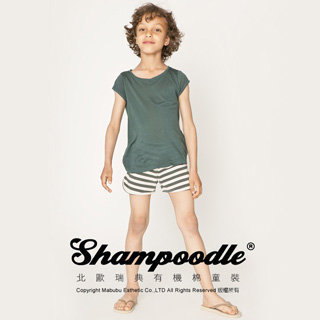 瑞典【Shampoodle】有機棉童裝軟條紋休閒短褲