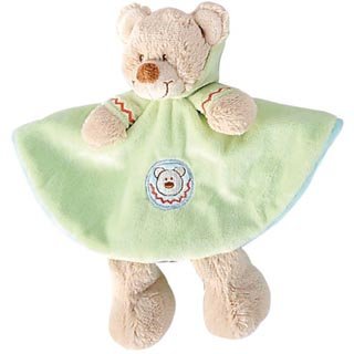 比利時【Nicotoy】綠色小熊寶寶口水巾