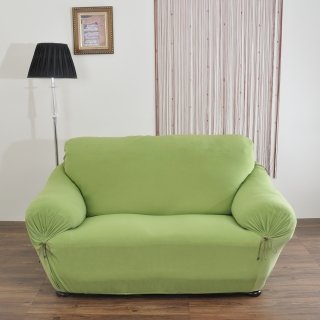 【格藍】典雅涼感彈性沙發便利套1人座-綠