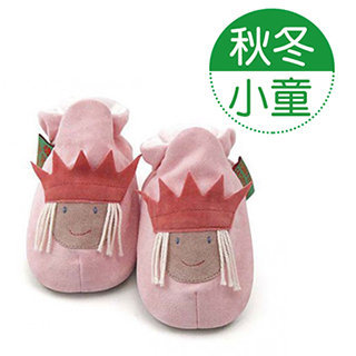 英國【Funky Feet】粉紅公主小童室內手工鞋(2-7Y)