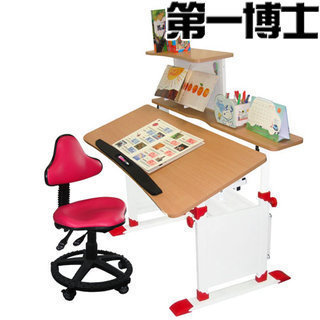 【第一博士】T5山毛櫸色兒童成長書桌椅組(薄邊120CM)
