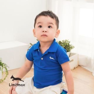 台灣【Limitmax】3D網眼經典男童Polo上衣-寶石藍