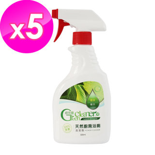 【綠克靈】天然廚房浴廁清潔劑(500ML/瓶)x5瓶組