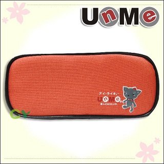 台灣【UnMe】素系側風筆袋-磚紅色(2入)