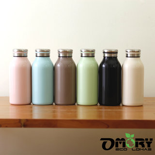 【OMORY】牛奶造型不鏽鋼保冷/保溫瓶350ml-6色