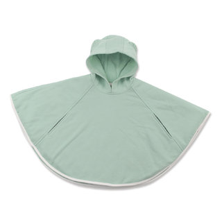 台灣【zenfab】有機棉兒童保暖毛巾布披風 (草綠色)