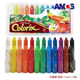 韓國 AMOS 神奇水蠟筆 - 粗款 - 12 色