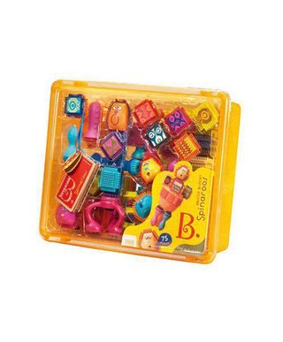美國【B.Toys】感統玩具_布萊斯特鬃毛積木(瘋狂組) BX1040Z