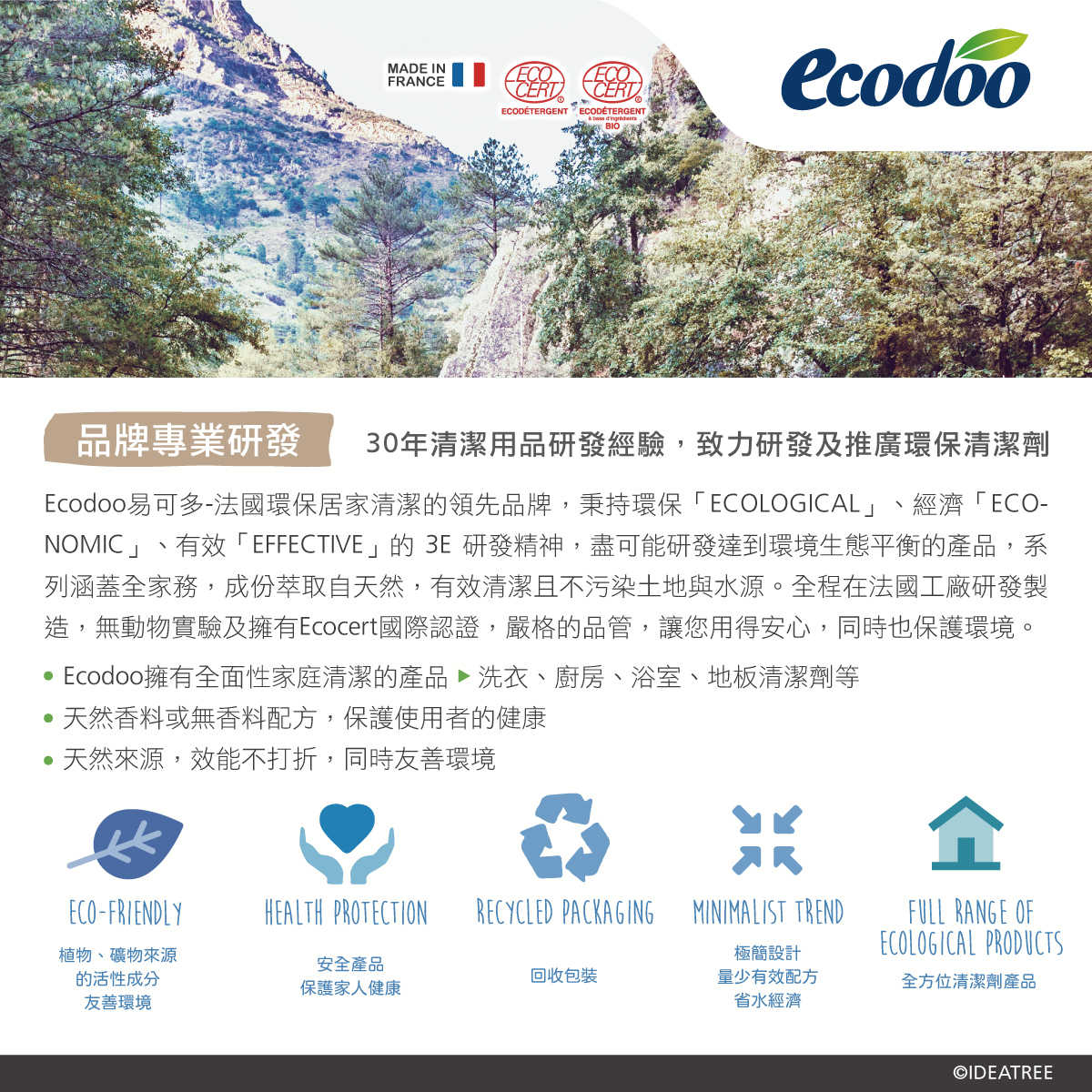 Ecodoo易可多-無香料多功能清潔劑(廚房清潔劑) 1L