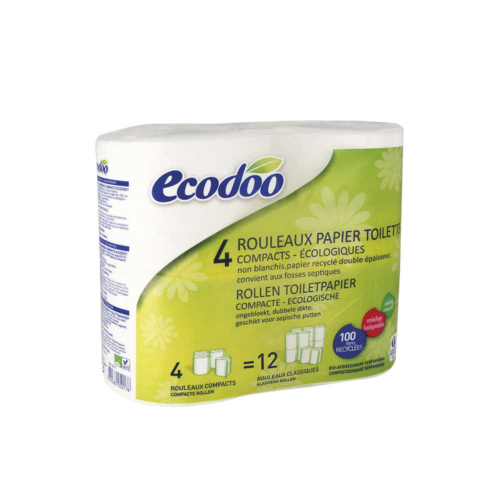 【Ecodoo 易可多】環保如廁捲筒衛生紙 4入
