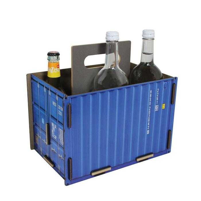 工業風貨櫃飲料置物箱 (共2色)