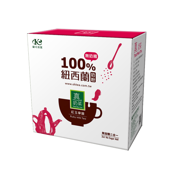 歐可茶葉 真奶茶 紅玉拿鐵無糖款(10包/盒)