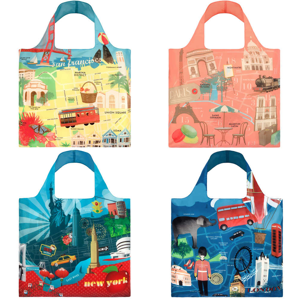 LOQI - 城市系列 購物袋.環保袋.收納.春捲包