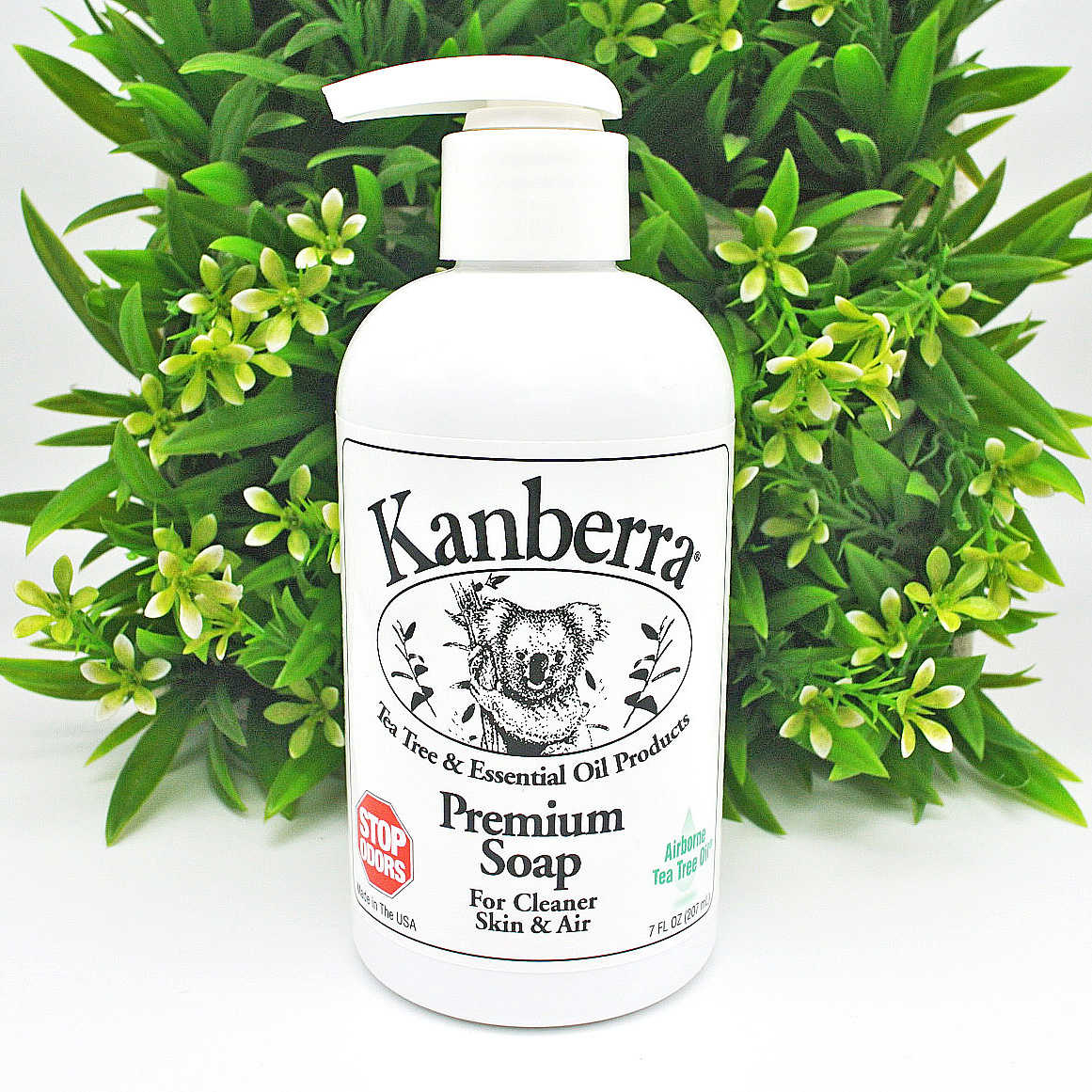 Kanberra Premium Soap 茶樹精油全效清潔乳  7 盎司+56盎司補充包