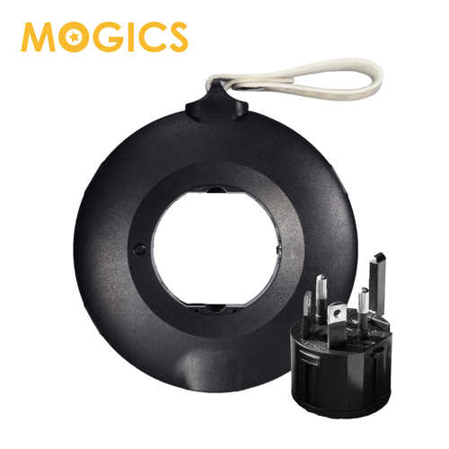 【MOGICS】Power Donut 圓形旅用排插 (黑/白)