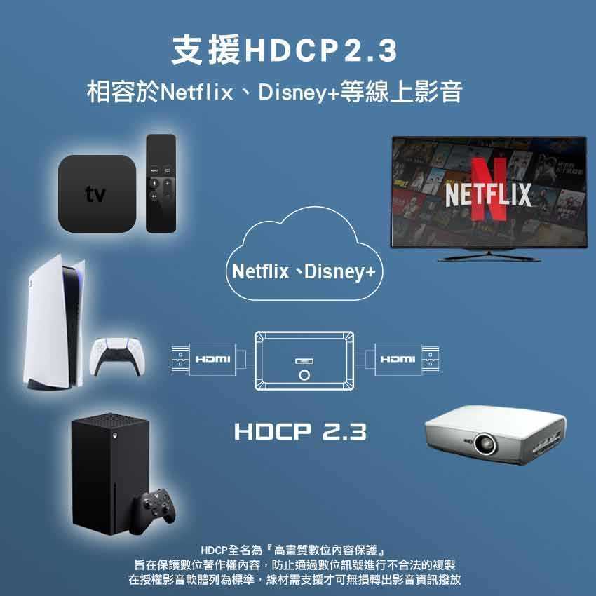 INTOPIC 廣鼎 HSW-200 HDMI 4K60Hz三對一切換器[富廉網]