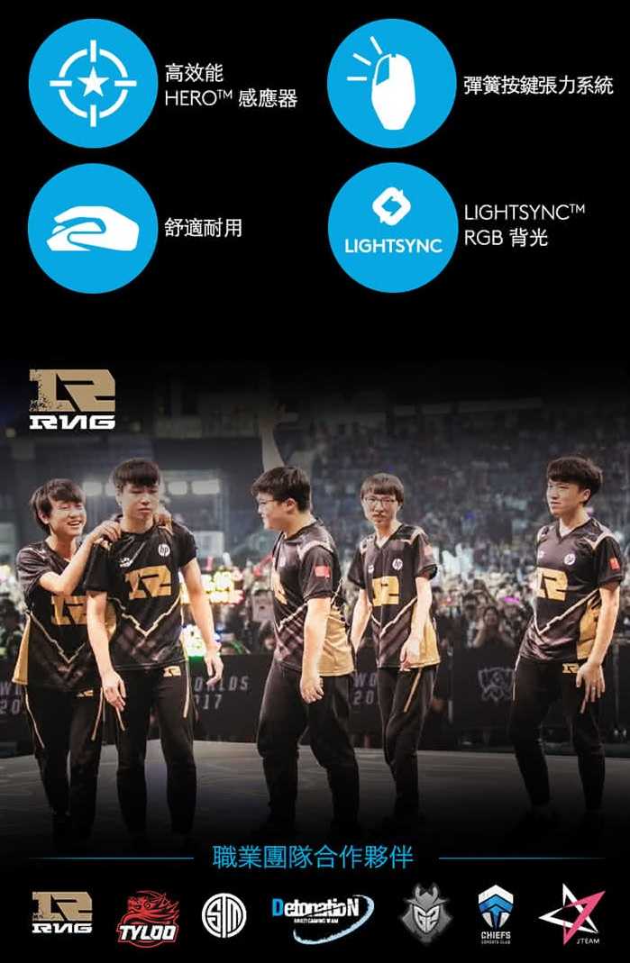 Logitech 羅技 G PRO HERO 電競有線滑鼠[富廉網]