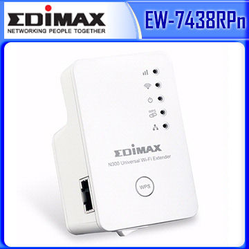 [富廉網] 訊舟 EDIMAX EW-7438RPn Mini N300 Wi-Fi 無線訊號延伸器