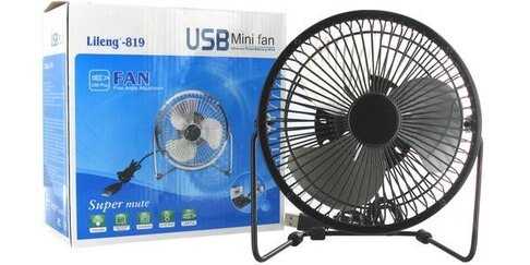 USB桌上型風扇 LILENG-819 USB FAN/鐵製-819 7吋 USB風扇