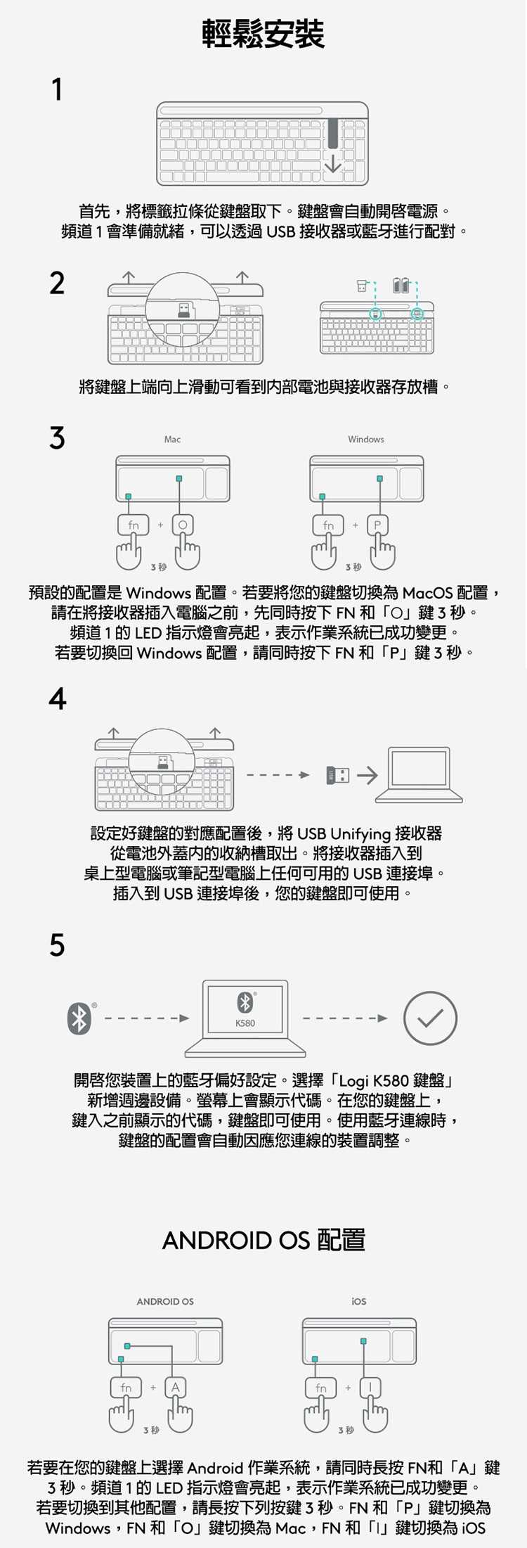 【Logitech】羅技 K580 超薄跨平台藍牙鍵盤[富廉網]