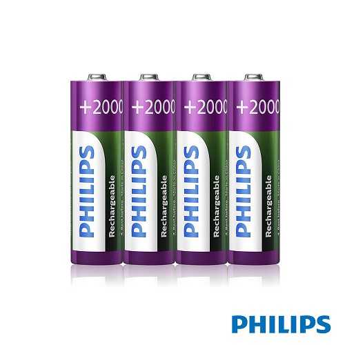 PHILIPS 飛利浦 低自放充電電池 3號 4顆入 [富廉網]