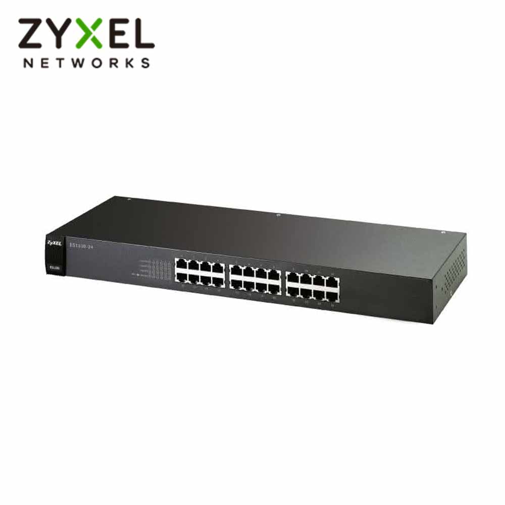 ZyXEL 合勤 ES1100-24 無網管型網路交換器-富廉網
