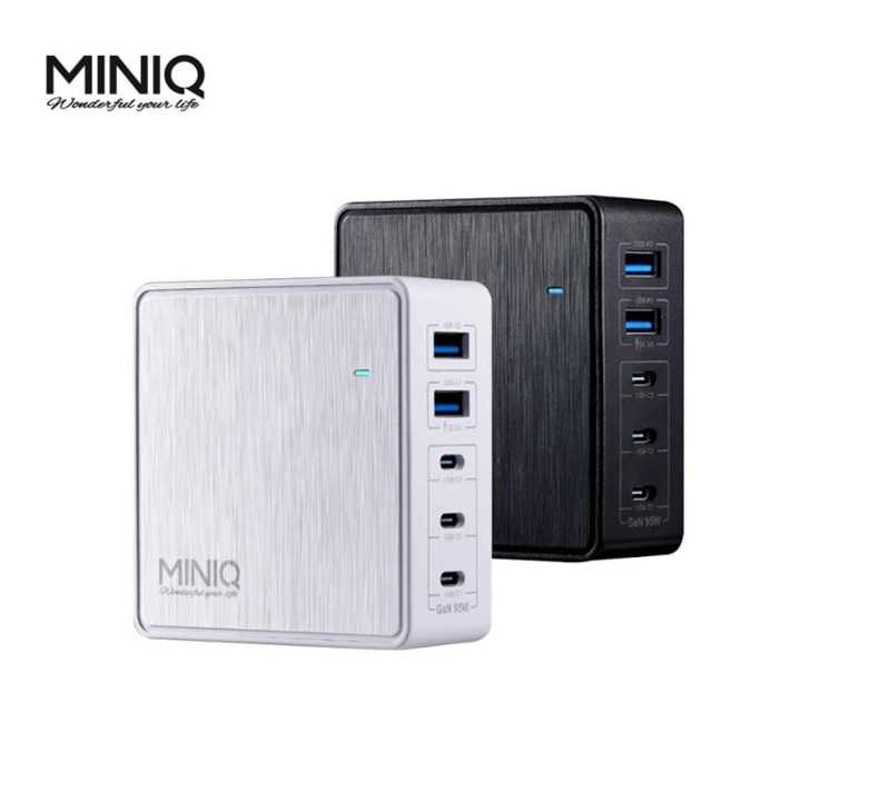 MINIQ GaN氮化鎵 95W 手機/平板 智慧型快速充電器 AC-DK200T [富廉網]