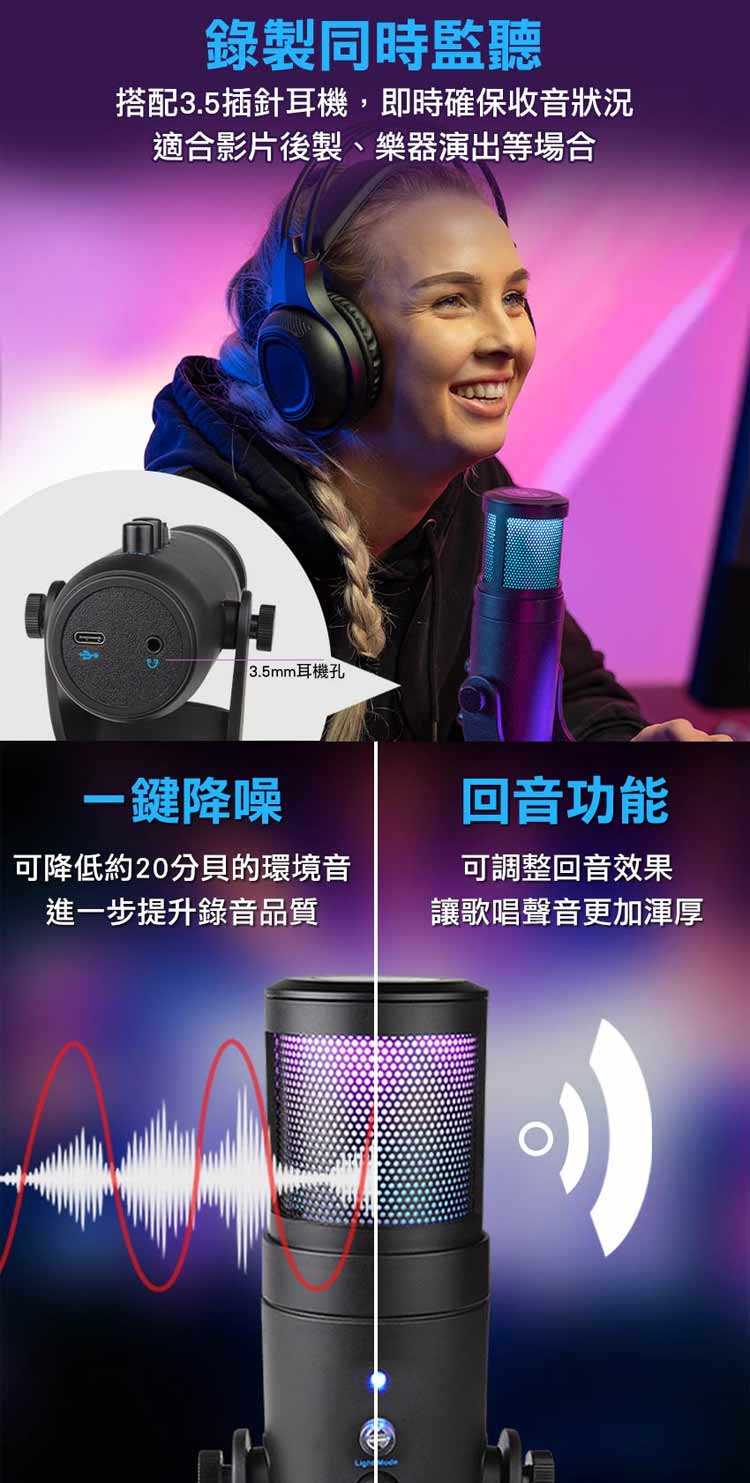 FOXXRAY 伊里斯響狐USB電競麥克風(FXR-HUM-08)