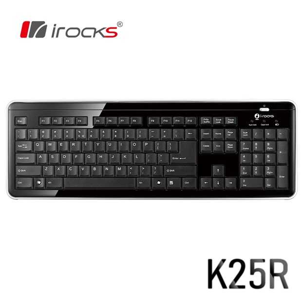【i-Rocks】艾芮克 K25R 2.4GHz 超薄 剪刀腳 無線鍵盤 [富廉網]