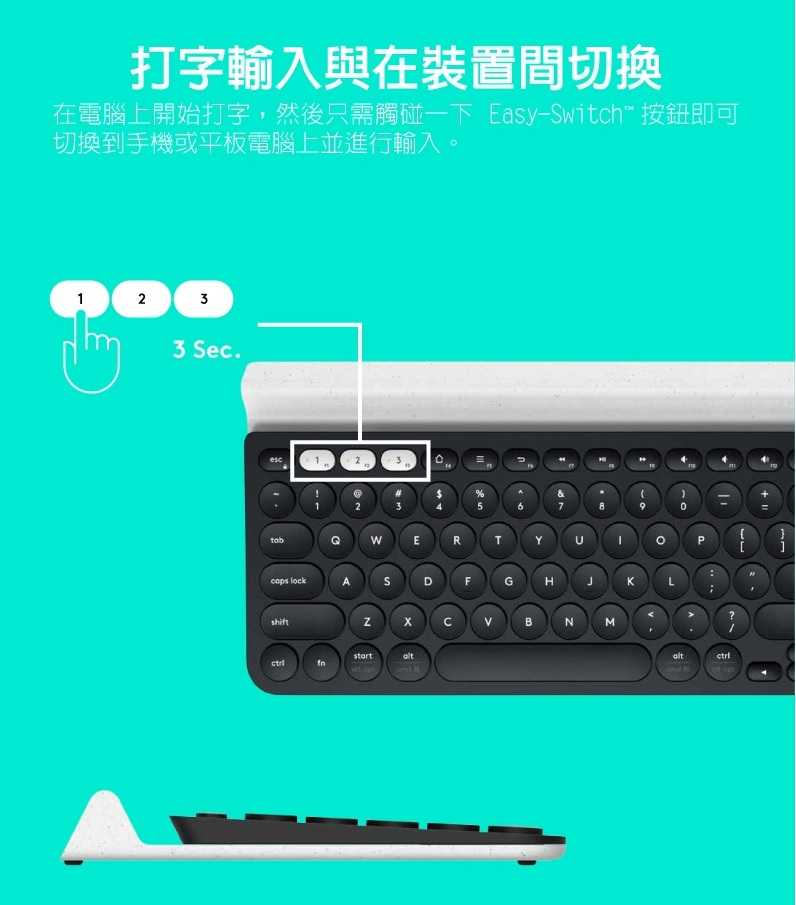 羅技 Logitech K780 跨平台藍牙鍵盤 [富廉網]