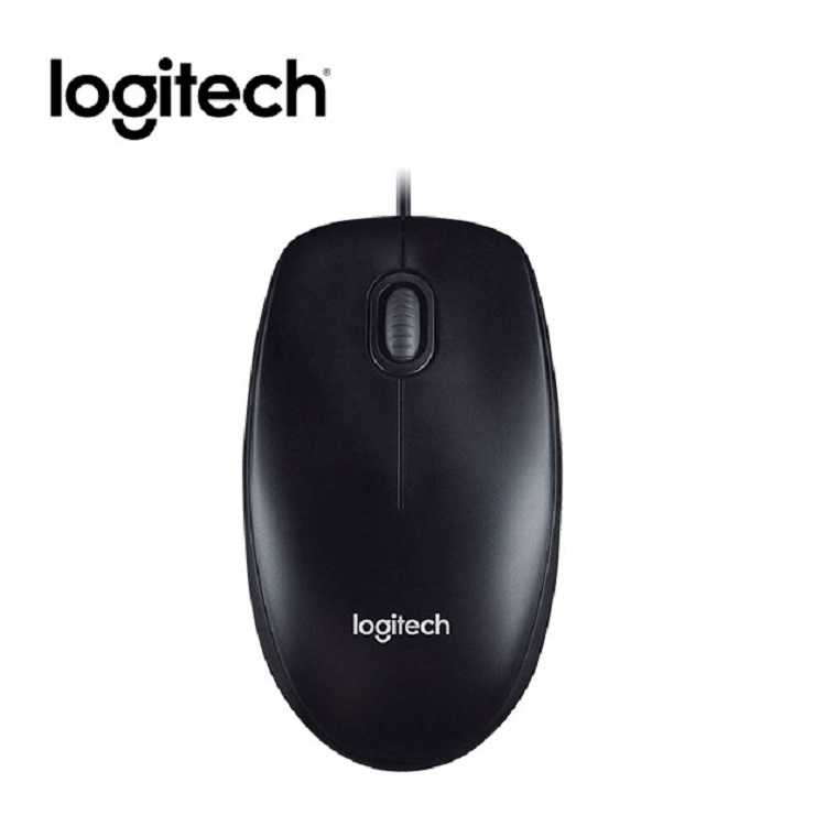 羅技 Logitech M100r USB有線滑鼠 黑 [富廉網]