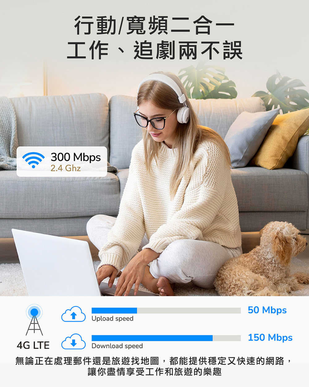 cudy LT300 4G N300 無線路由器