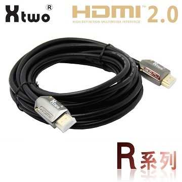 [富廉網]【Xtwo】X2-RHDMI R系列 1M HDMI2.0 3D/4K 影音傳輸線