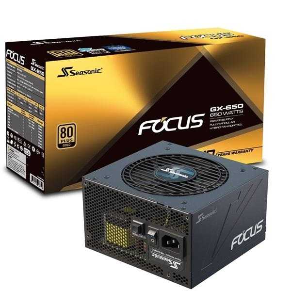 Seasonic 海韻 FOCUS GX-650 金牌 全模組 電源供應器(SSR-650FX) [富廉網]