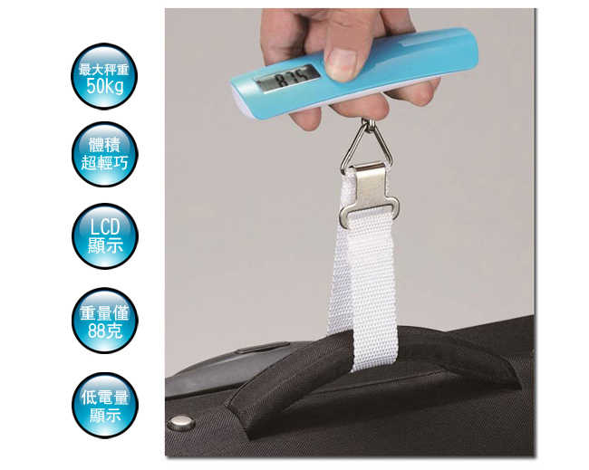 SAMPO BF-L1402AL 電子手提行李秤/旅行用/多用途/50公斤 [富廉網]