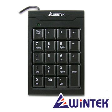 [富廉網] WiNTEK 文鎧 TK70-2 USB超薄19KEY數字鍵盤
