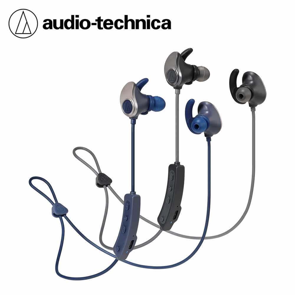 audio-technica 鐵三角 ATH-SPORT90BT 藍牙無線運動耳機麥克風組-富廉網