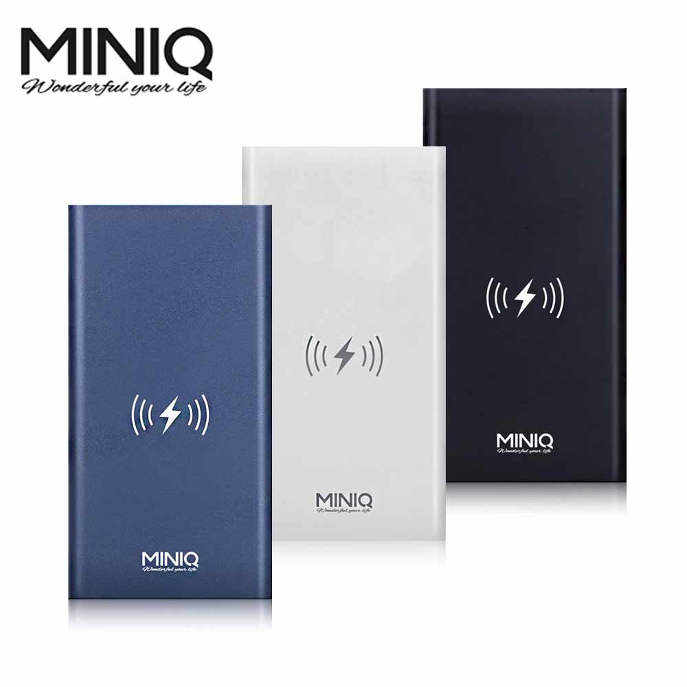 miniQ MD BP-057-Qi PD+QC3.0+10w無線充電行動電源可當手電筒-富廉網