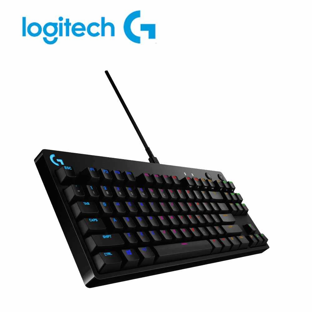 Logitech 羅技 PRO X職業級競技機械式電競鍵盤(青軸)-富廉網