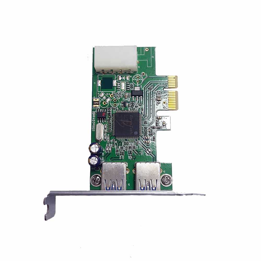 Acer PCI-E 轉 USB3.0 USB3.0擴充卡 2 Port 大4PIN供電(裸包)-富廉網