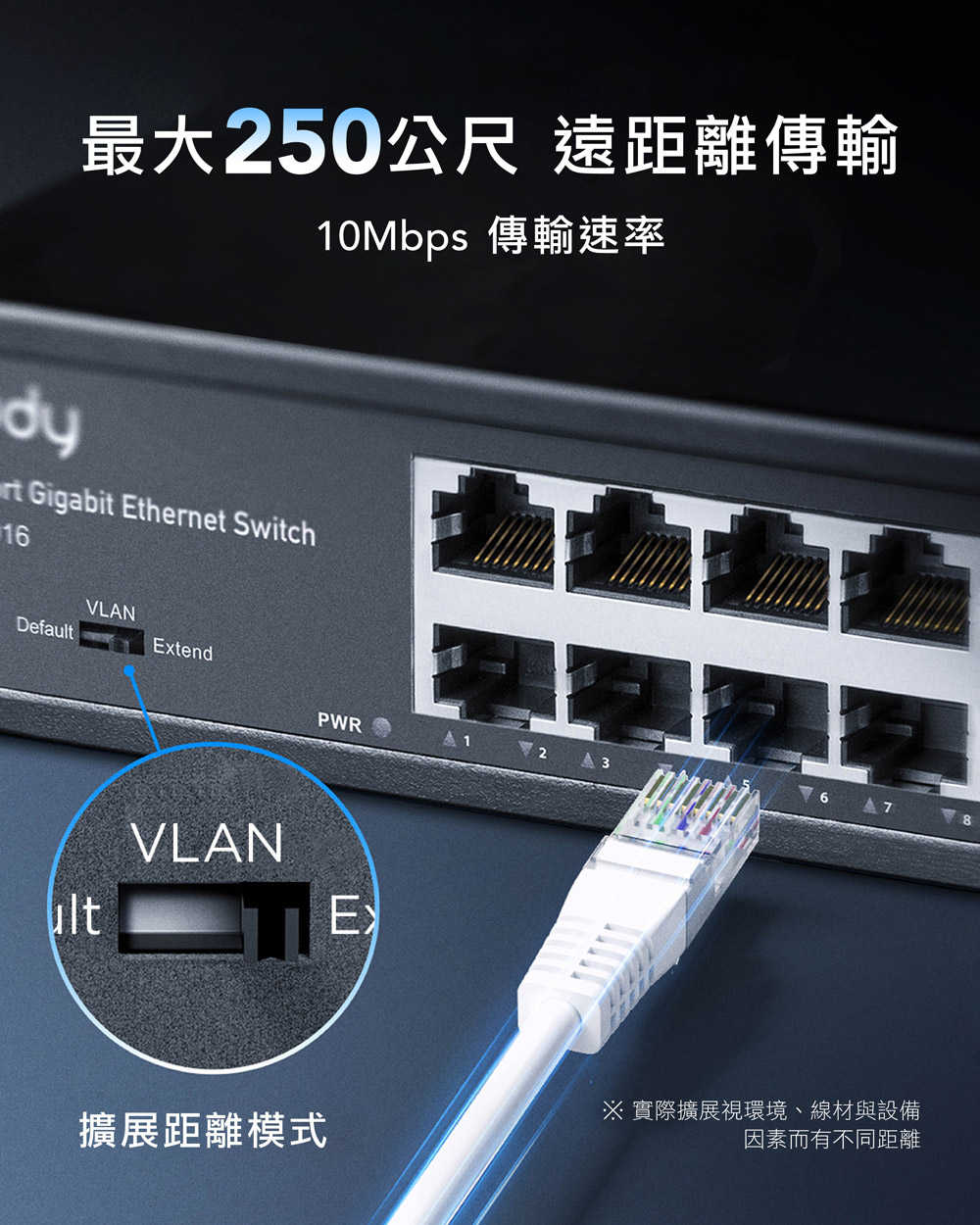 cudy GS1016 16埠Gigabit桌上型交換器