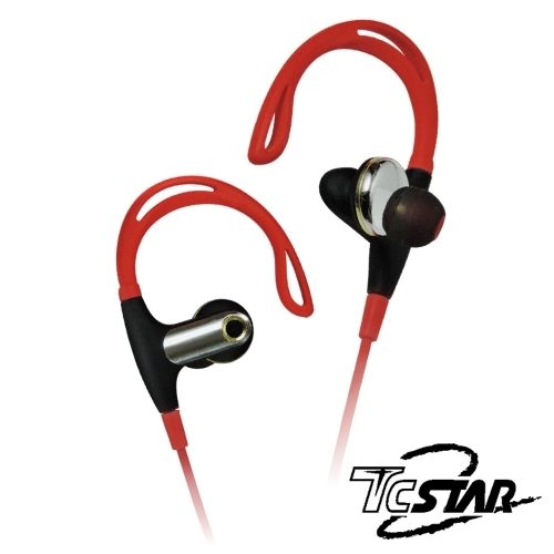 [富廉網]【TCSTAR】迪士達 TCE8200 運動型 耳掛式 藍牙耳麥 紅色