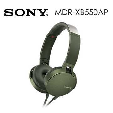 [富廉網]【SONY】MDR-XB550AP 重低音耳罩式耳機