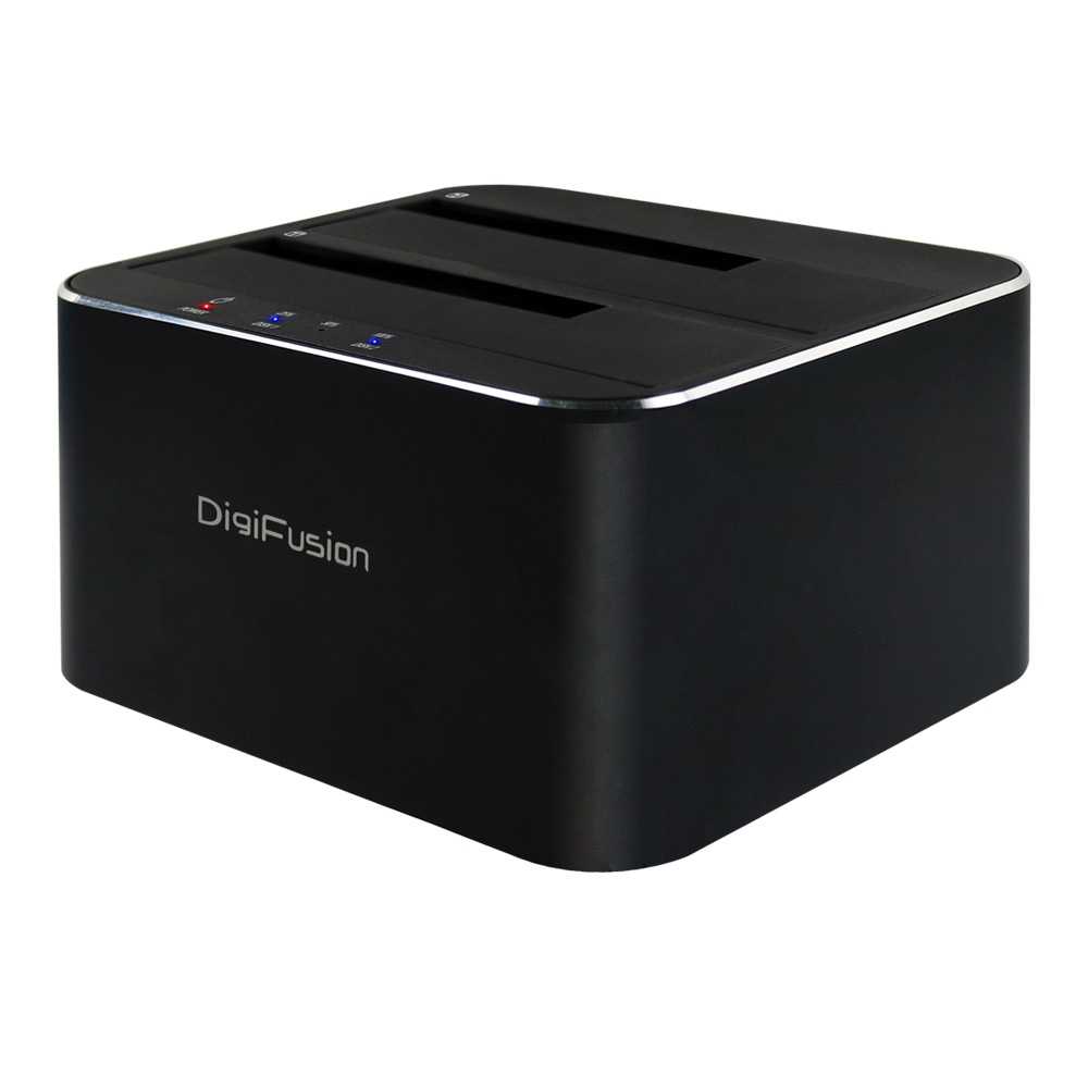 DigiFusion 伽利略 USB3.1 Gen1 2.5/3.5吋雙SATA鋁合金硬碟拷貝機 RHU08MA-富廉網